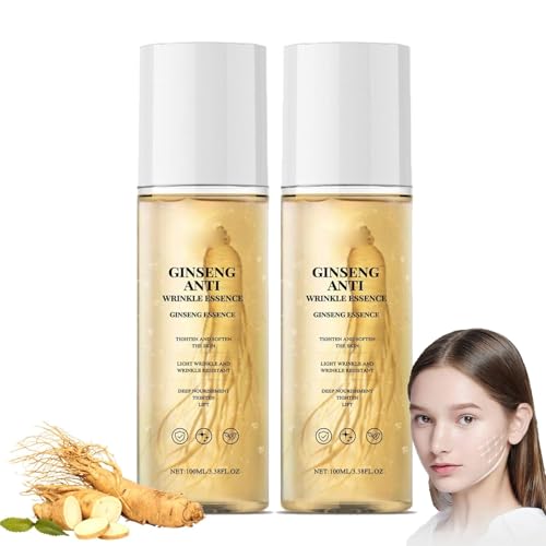 Antiedad de Ginseng Silvestre, Aceite Reafirmante Natural con Extracto de Raíz de Ginseng, Esencia Hidratante Antiedad