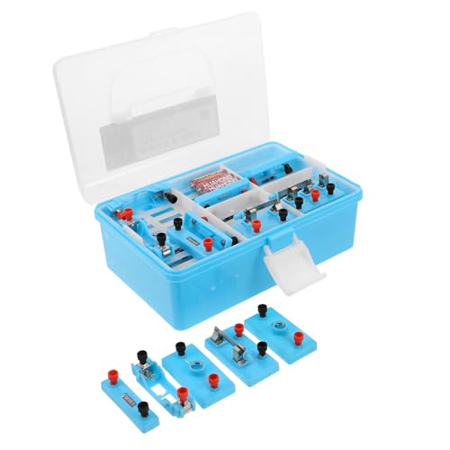SAFIGLE Kit de circuito eléctrico para niños: Herramienta para experimentos de física - Juego de electromagnetismo físico - Kit de aprendizaje de circuitos DIY - Material escolar para el hogar