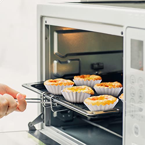Jogilboy 20 Pcs Disposable Aluminum Foil Egg Tart Molds Mini Pie Tins Pans And Tinfoil Cupcake Cake Cookie Liner Baking Cup Molder For Baking Supplies Making Tarts Quiche Pie Chocolate Pudding #TOP5