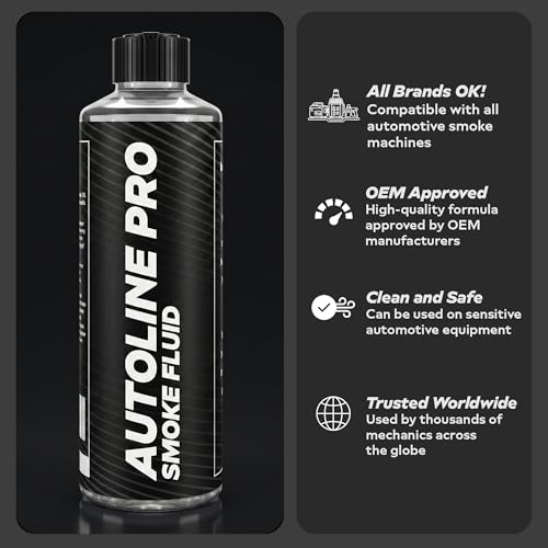 Image of AutoLine Pro Best Ranked Smoke Fluid Solution for Automotive Smoke Machines, 2-Pack 16oz Total (EVAP, Vacuum, and More) [Not for Ventus]