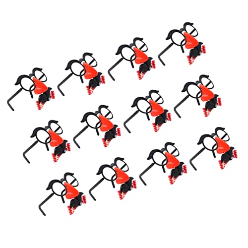 jojofuny 12 Piezas Fiesta De Cumpleaños Matraca Sopladores De Fiesta Matracas Disfrazar Gafas Niños Juego Niños Bolsa De Regalos Rellenos Bigote Gafas Ceja Gafas Disfraz Gafas Y Nariz Grau