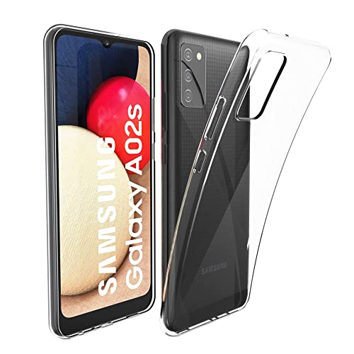 N NEWTOP Custodia Cover Compatibile con Samsung Galaxy A02s e A03s, Morbido TPU CLEAR Gel Silicone Anti Graffio Trasparente Slim Sottile Flessibile Case Posteriore Protettiva