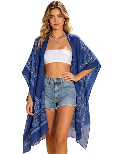 Image of Breezy Lane Kimonos for Women Swimsuit Coverups Beach Cover Up Swimwear Cardigan Summer