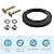 12524 RV Toilet Seal Closet Bolt kit for Thetford RV Toilet Seal Parts Replacement,Compatible with Thetford Aqua Magic IV V VI Style Lite Aqua Magic Style Plus