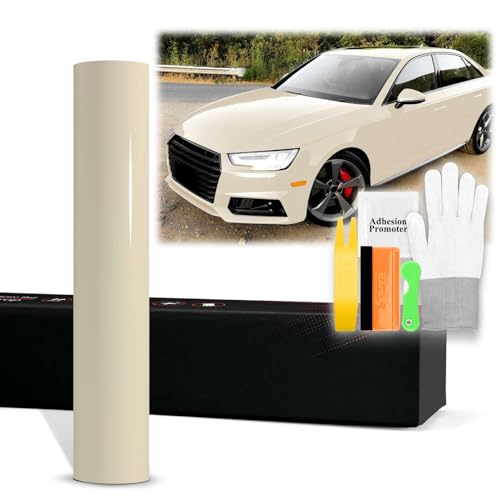 Film autocollant en vinyle pour voiture blanc poivre 50 cm anti-bulle pose facile covering
