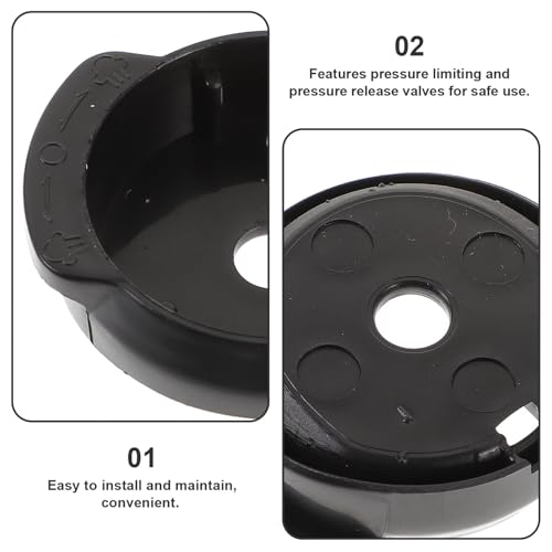 Juego de repuestos para válvula de seguridad de olla a presión con mango para liberar vapor y núcleo de válvula antio bloqueo compatible con ollas de presión eléctricas para seguridad miniatura 4