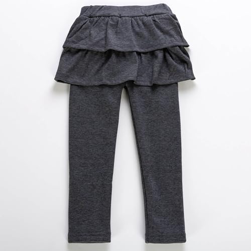 Girls Leggings with Skirt School 𝗨niform Pants Toddler Girl Ruffle Pant Dress Stretchy Warm Leggings Pantskirt2