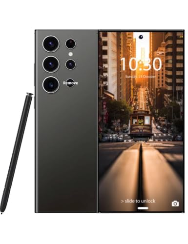 Image of C24 Ultra Unlocked Phone, 8GB+256GB Large Storage Smart Phone, Android 14 Cell Phone, 6800 mAh Battery Unlockedphone, 6.8-inch /5G Dual SIM [Works with T-Mobile, AT&T, Verizon] Black