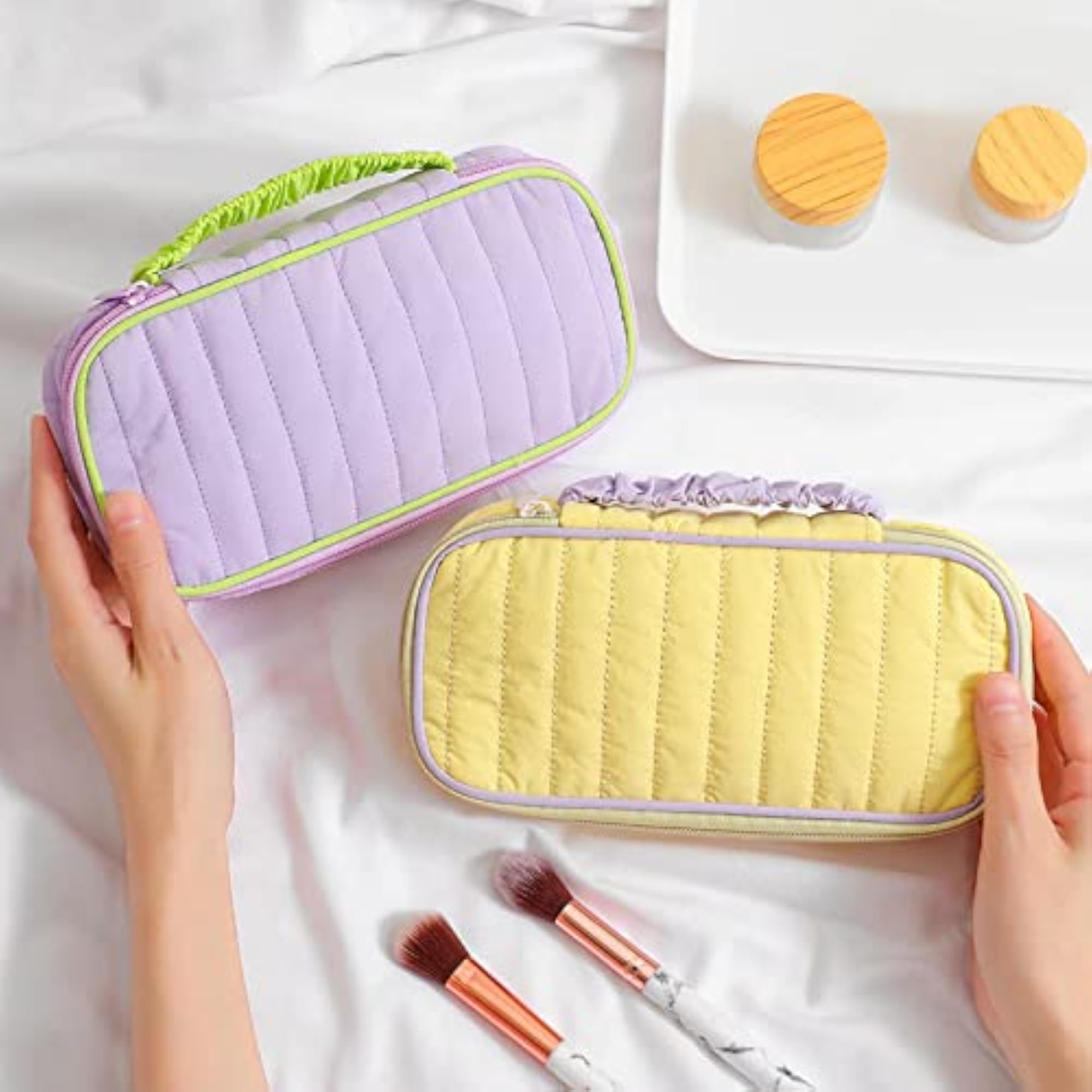 Portable Makeup Bag with Handle, Sundries Storage Bag
