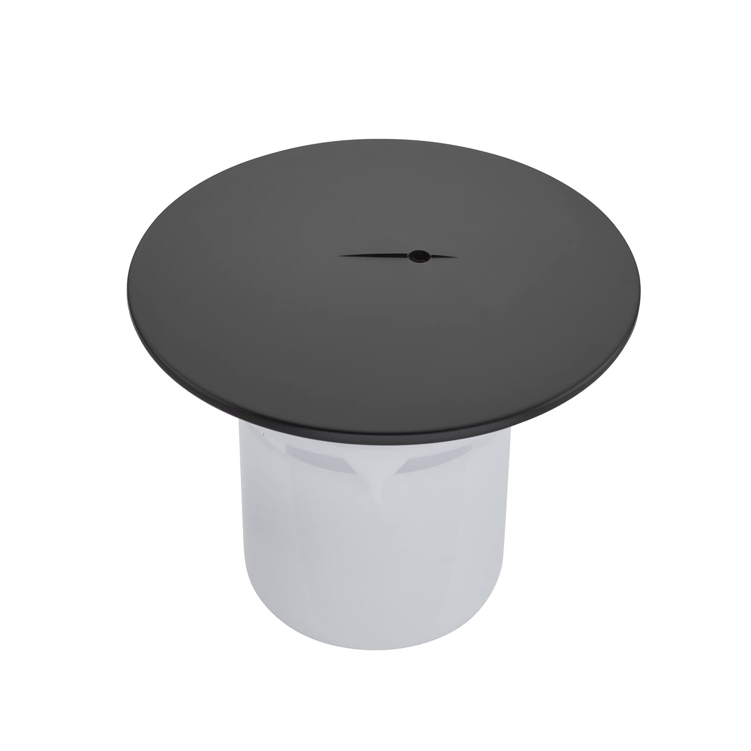 Sandy Beach Black Replacement Shower Waste Trap Cover, 90Mm Hole/115Mm Cover, Fast Flow, Abs Plastic