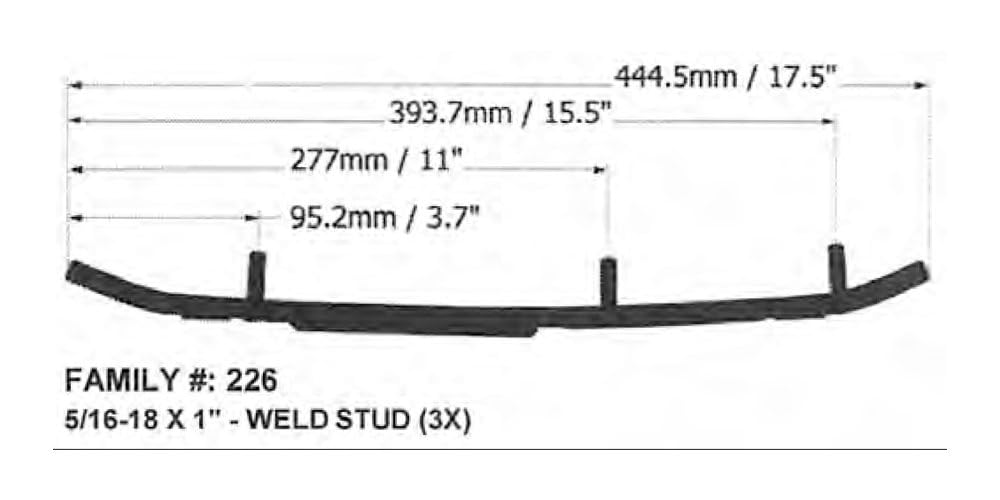 SPI Slasher Wearbar and Carbides for POLARIS 800 RUSH 2011