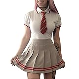 Littleforbig Adult Baby Cotton Romper Onesie Pajamas Bodysuit - Cosplay Magic School Onesie Red Set