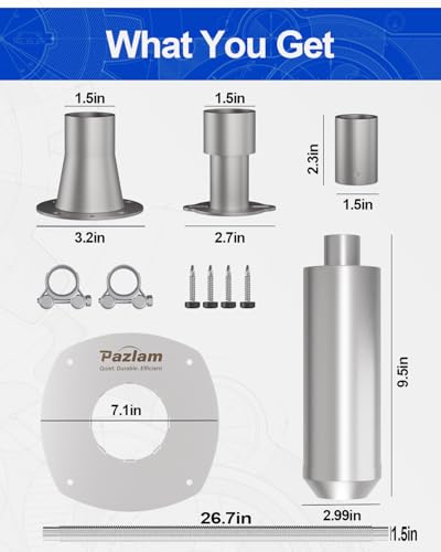 Universal Generator Exhaust Silencer Kit