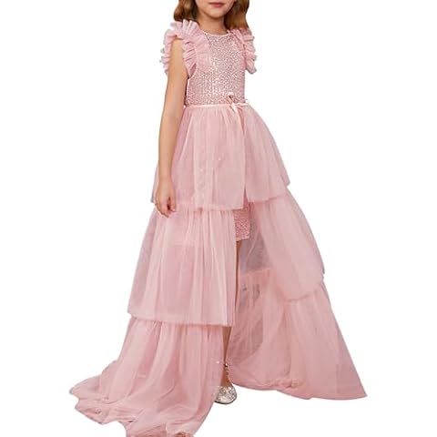 GRACE KARIN Junior Girls Sequin Party Dress Size 10 Pink Cover