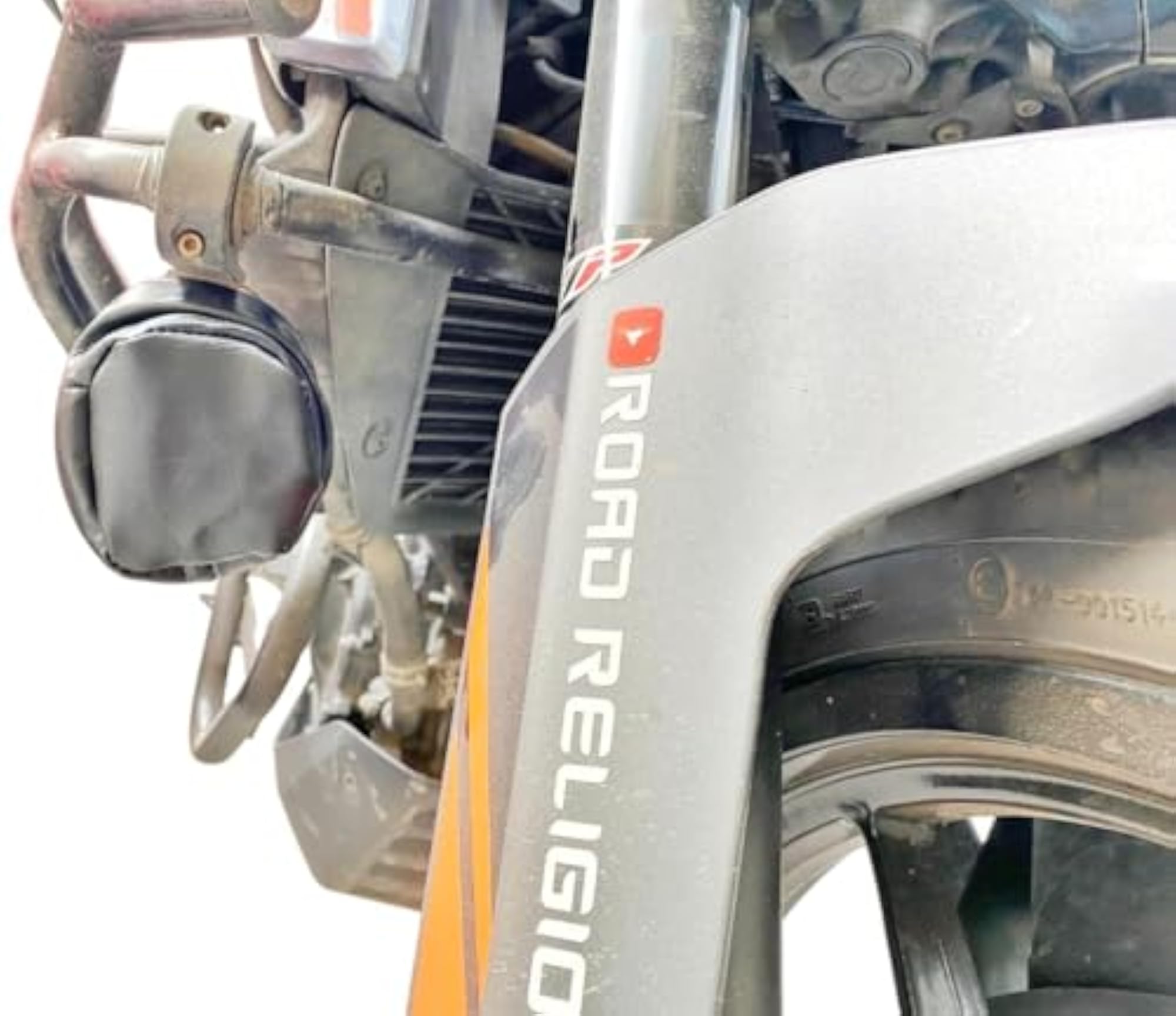 Fog Lamp Clamp and Leather Foglight Cover Combo