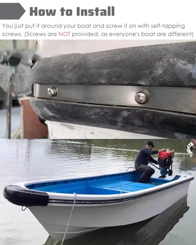 Protector de borde marino, tira de goma duradera para protección anticolisión en barcos, SUV, camiones y protectores de muelle