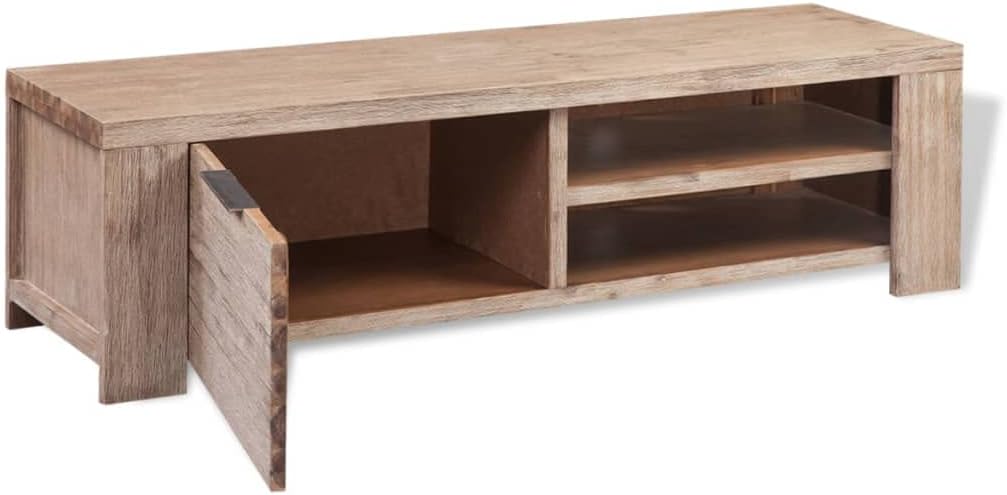 TV Cabinet,Sideboard,Media Cabinet,Storage Cabinet,Entertainment Cabinet,Wooden TV Cabinet,Living Room Furniture,for Living Room,Bedroom,Lounge,Activity Room,Solid Brushed Acacia Wood 55"x15"x15.7"