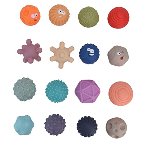 Bola sensorial para bebês, colorida, educacional, massagem atraente, alívio do estresse, brinquedos