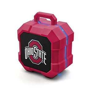 SOAR NCAA Shockbox LED Wireless Bluetooth Speaker, Ohio State Buckeyes