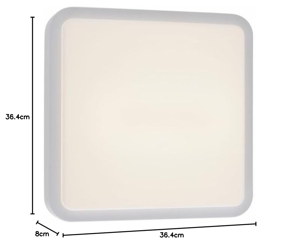 Paul Neuhaus Fassaden Außenleuchte Wand-Deckenleuchte smarthome weiß | Smart Home, RGBW Farbwechsel, 1060 Lumen, 11 Watt, dimmbar per Fernbedienung