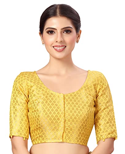 Image of Studio Shringaar Women's Polyester Elbow length sleeves Blouse