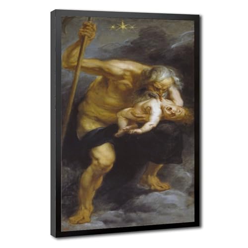 Affiche Saturne Rubens sur toile : rompez la monotonie de vos murs blancs avec cadre