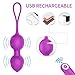 Kegel Balls Exercise Weights with Remote Control & Vibration, Adorime Ben Wa Balls for Tightening Bladder Control and Pelvic Floor Exercises, Training Kit for Women Beginners & Advanced
