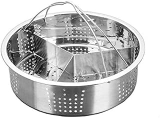 Stainless Steel Steam Baskets Rack with Divider Pressure Cooker Accessories Trio Separator Set Trivets