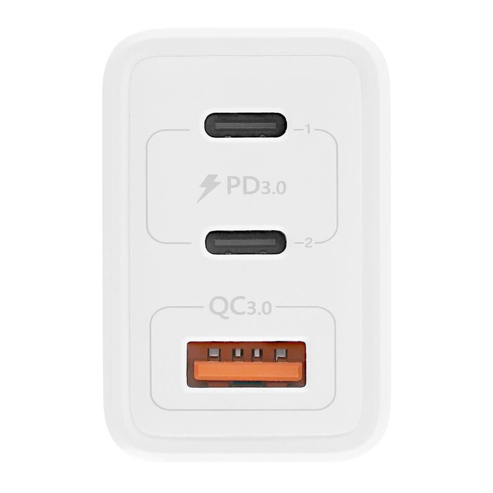 T'nB - Chargeur GaN 65W, Charge Rapide Power Delivery 3 USB