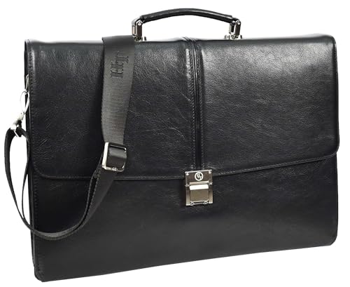 Sacoche homme en cuir véritable A1 FASHION GOODS A954 le compagnon de vos trajets urbains