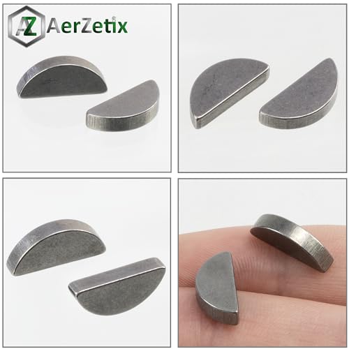 AERZETIX - C75990 - Satz mit 2 halbmondförmigen schlüsseln 3x6.5x16mm - aus stahl