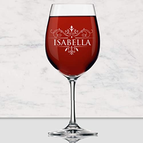 Personalized 16Oz Wine Glass With Stem - Custom Engraved With Any Name And Initial #TOP5