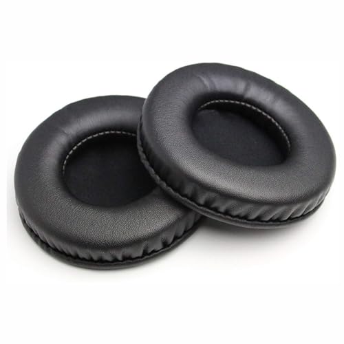Image of Mayklen Headphone Cushion Pads Compatible with JBL Infinity Glide 500 & 700 Extra Bass Ear Cushion Replacement Pads Protein Leather, High-Density Memory Foam Earpad Cushions - Black 70mm