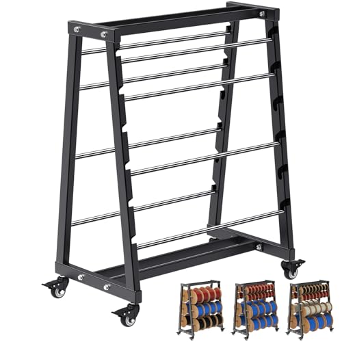SELEWARE Heavy-Duty 8-Rod Wire Spool Rack – 400lb...