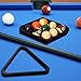GSE Games & Sports Expert Solid Wood Billiard 8-Ball Triangle or 9-Ball Diamond Pool Ball Racks for 2-1/4