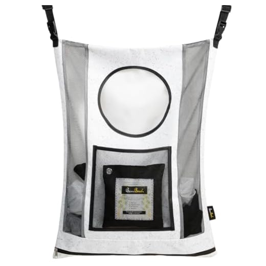 BamBooch AIR PURIFYING & ODOR ELIMINATING Small Hamper for Specialty Loads - Hanging Laundry Hamper Bag - Nursery Hamper & Potty Training Kids Hamper - Hanging Hamper - Over the Door Laundry Hamper