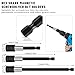 17 Pcs Flexible Drill Bit Extension, Include 2 Pcs Hex Shank 105° Right Angle Drill Attachment 3Pcs Drill Bit Holder 10 Short Screwdriver Bits 90° Angled Bits and Bendable Drill Bit Extension