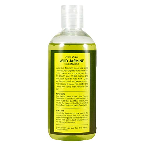 Image of Aloe Veda Wild Jasmine Luxury Body Shower Gel For Women-300 ml