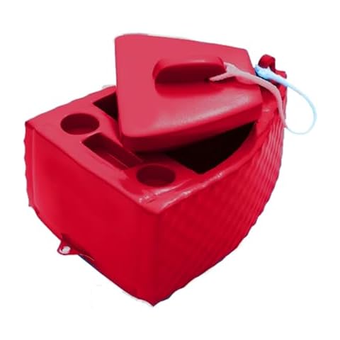 VOS Polynesian Closed Cell Floating Boat Cooler - Premium Quality, Sturdy, Insulated Cooler for Boats | Perfect for Fishing, Boating, Kayaking & Outdoor Adventures (Rave Red) Cover