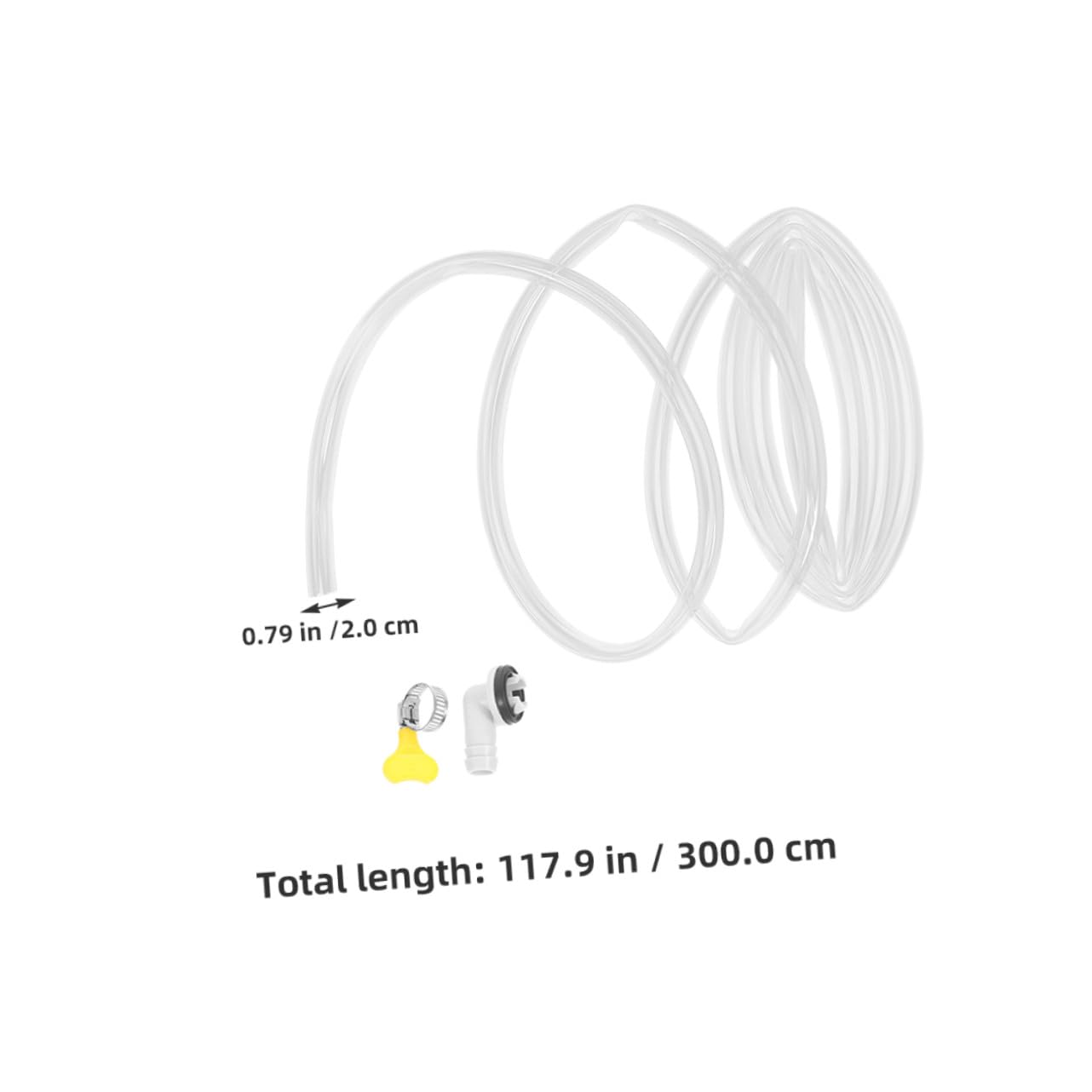 Kit Scarico Condensa Condizionatore 2 Pezzi Pvc con Raccordo | Unità Esterna, Installazione Rapida, Flusso Acqua Efficiente, Vacanze Estive