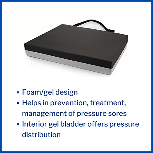 Mckesson Seat Cushion For Wheelchairs And Office Chair, Foam / Gel, 22 In X 18 In X 3 In, 1 Count #TOP1