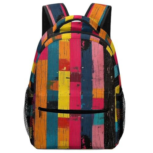 Sac à dos motif coloré enfants avec bretelles confortables pour l'école