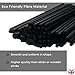 Ziffs Home® 120pcs Black Fibre Reed Diffuser Sticks - 20cm/7.87in x 4mm/0.16in - Thick Reeds Sticks - Fibre Reeds for Diffusers