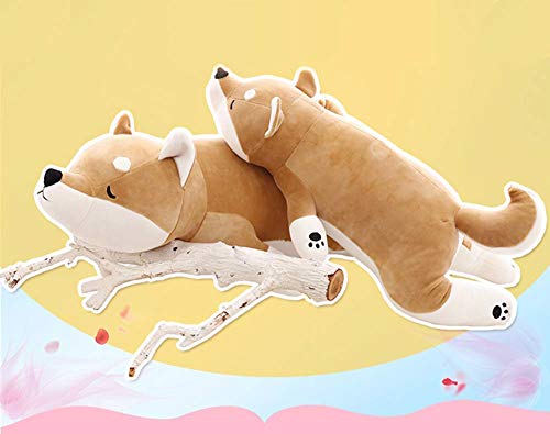 Image of 30'' Shiba Inu Plush Stuffed Animal, Giant Stuffed Animals for Anxiety, Big Shiba Inu Corgi Plush, Dog Plush Pillow Hugging Pillow Sleeping Dog Cushion Soft Plush Toy Big Stuffed Animals Kawaii Decor