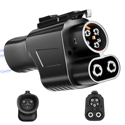 Tesla Fast Supercharger Adapter, NACS to CCS1 Charging Adapter, Max 500A 1000V for Ford, Rivian, GM,Volvo, Polestar, Electric Vehicle, Compatible with V3 V4 Tesla Station