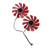 ♥Compatible con los siguientes modelos de tarjetas, para XFX RX 560D RX 570 RX 580 RS R9 285 390X Refrigeración de tarjeta gráfica.
