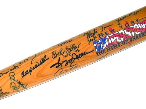 Hall Of Fame Autographed Bat (26 Signatures) W/ Proof! - Autographed MLB Bats