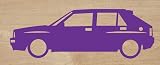  Genérico Vinile da taglio adesivo Delta HF 15 x 5 cm Sticker Decal Autocollant (Viola)