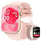 Baolubao Reloj inteligente para mujeres y hombres, pantalla táctil HD de 1.94 pulgadas, reloj de fitness con linterna LED, notificaciones Bluetooth, hacer llamadas, monitor de frecuencia cardíaca