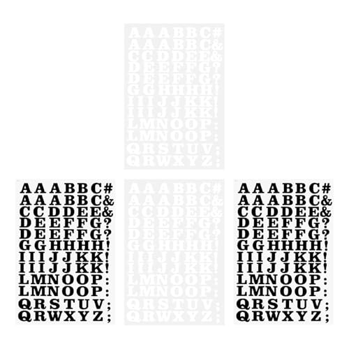 COHEALI Parches Termoadhesivos para Ropa Letras Negras y Blancas Pequeñas, Adhesivo Termotransferible para Camisetas y Mochilas, 26 Letras DIY para Decoración Textil, Lavables y